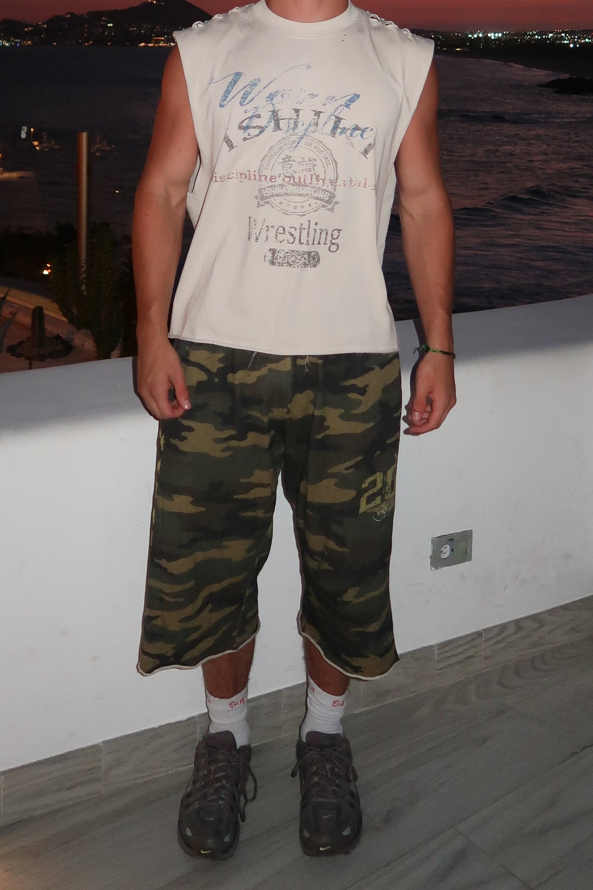 ISHIKI Camo Cutoffs