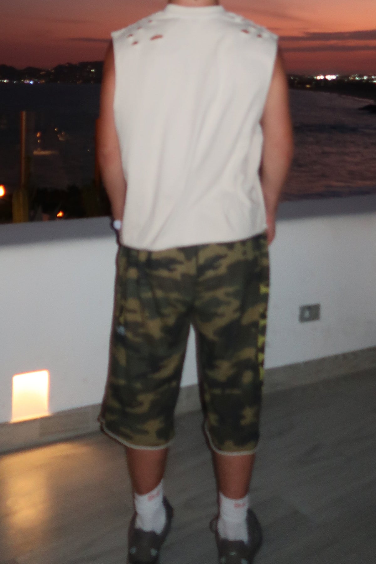 ISHIKI Camo Cutoffs